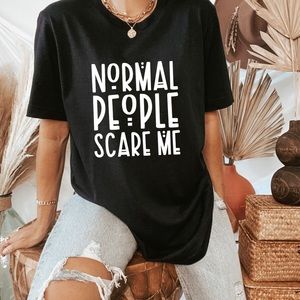 Normal People Scare Me Funny Graphic Shirt S-5X